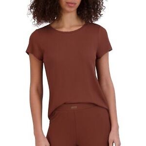Steve Madden Ribbed Sleep Tee and pants set small Tiramisu